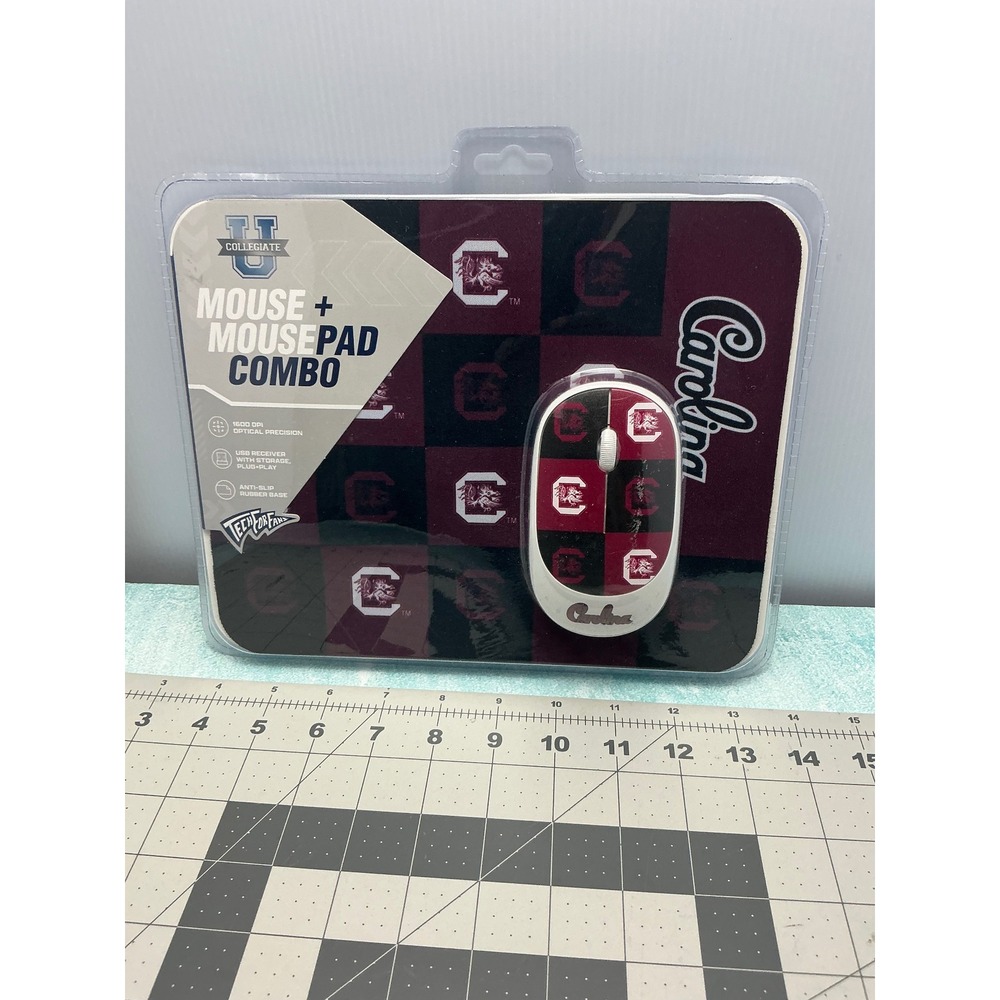 South Carolina Gamecocks Wireless Mouse and Mousepad‎ Combo Set 1600 DPI New